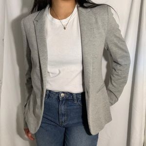 Light Grey Cotton Blazer